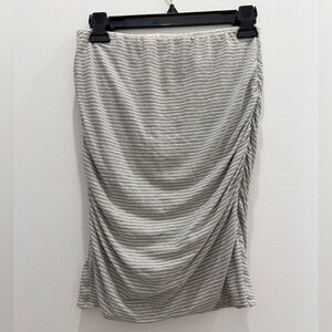 James Perse Gray Striped skirt